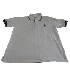 Tottenham Hotspur Polo/Golf Shirt XL White Logo EPL